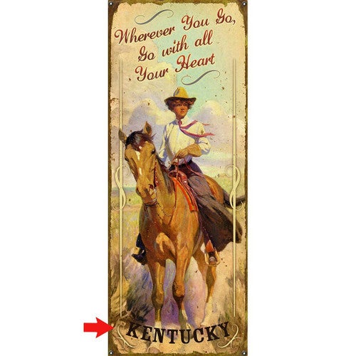 All Your Heart Personalized Sign - 17 x 44