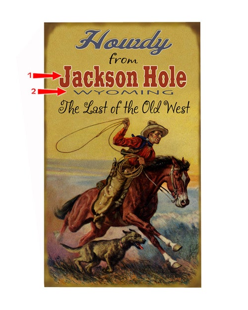 Howdy from . . .The Last of the Old West Sign