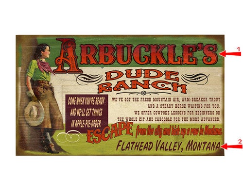 Dude Ranch Sign