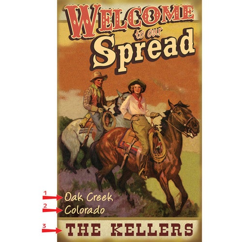 Welcome to Our Spread Sign - 28 x 48