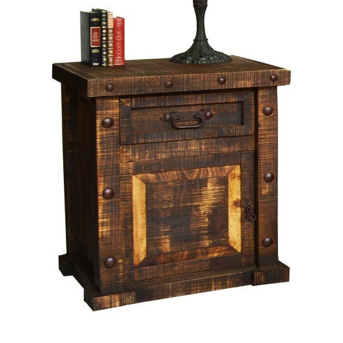 Rough Cut Pine Nightstand