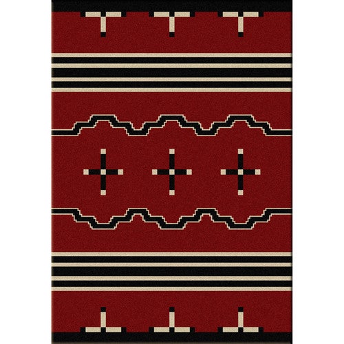 Big Chief Red Rug - 4 x 6