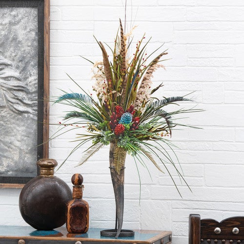 Aileen Standing Horn Mantelpiece