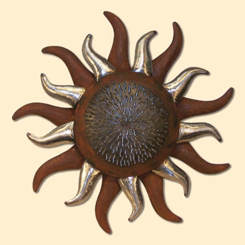 Pierced Metal Sun Wall Art