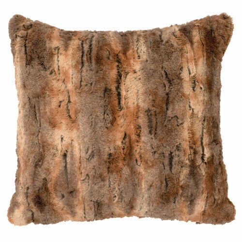 Amber Fox Cuddle Fur Pillow - 18 x 18