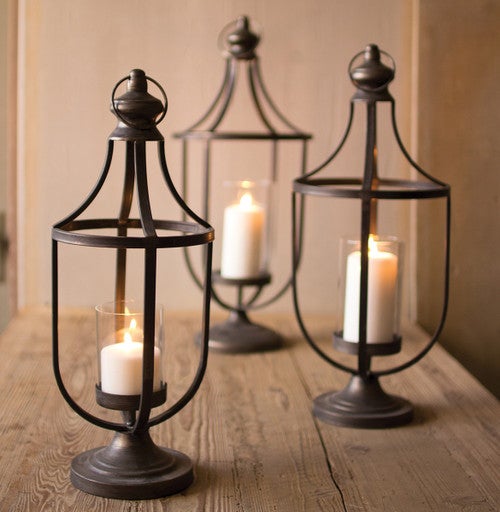 Amble Canyon Metal Lanterns - Set of 3