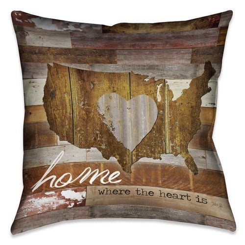 American Heart 18 x 18 Outdoor Pillow