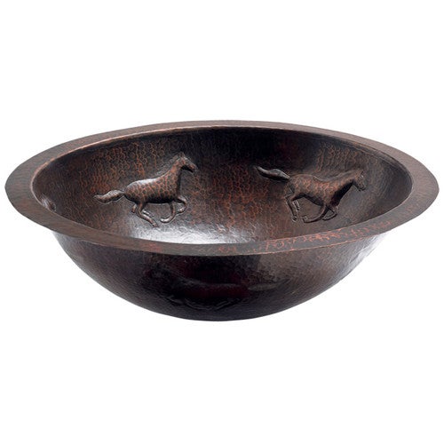 Running Horses Copper Sink