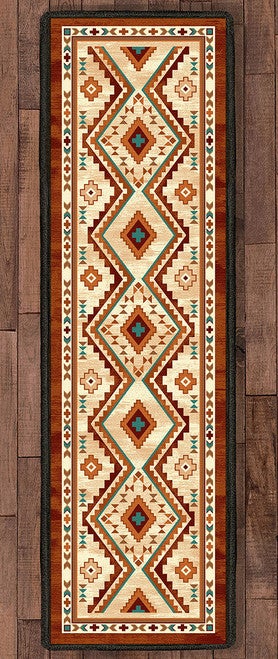 Angel Fire Tan Rug - 2 x 8
