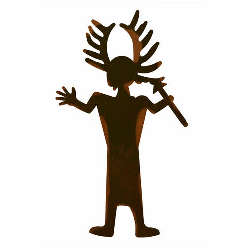 Antler Man Metal Wall Art
