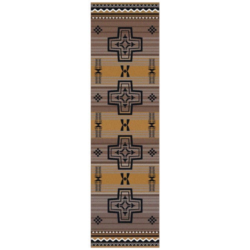 Arrow Path Gold Rug - 2 x 8