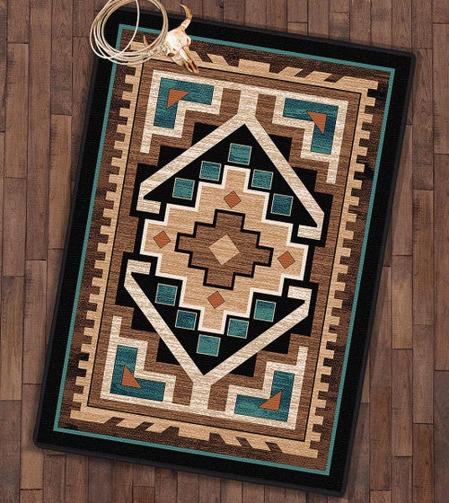 Aztec River Rug - 8 x 11