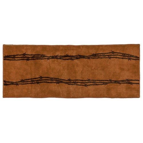 Barbed Wire Tan Bath Runner