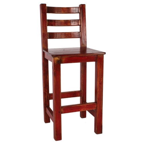 Barn Red Chihuahua Barstool - 28 Inch