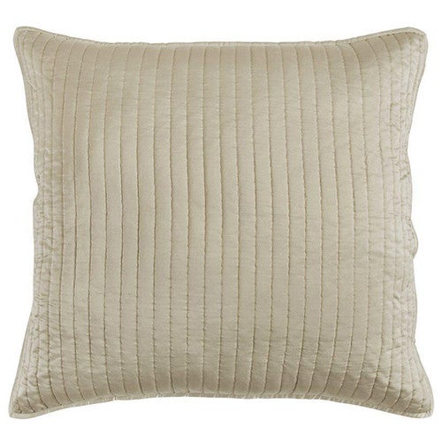 Beige Satin Euro Sham