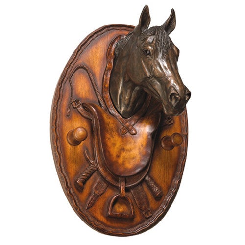 Bennet Horse Coat Hook Plaque