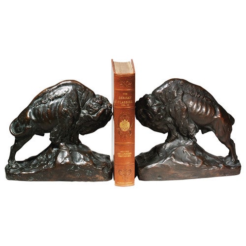 Bison Bookends