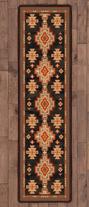 Black Ridge Rug - 2 x 8