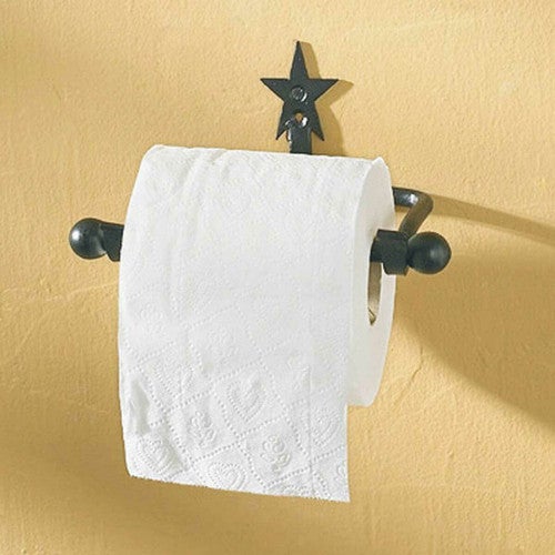 Black Star Toilet Paper Holder