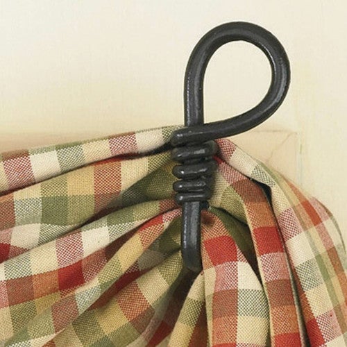 Blacksmith Loop Curtain Hooks - Set of 2