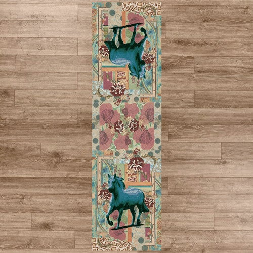 Blue Horse Rug - 2 x 8