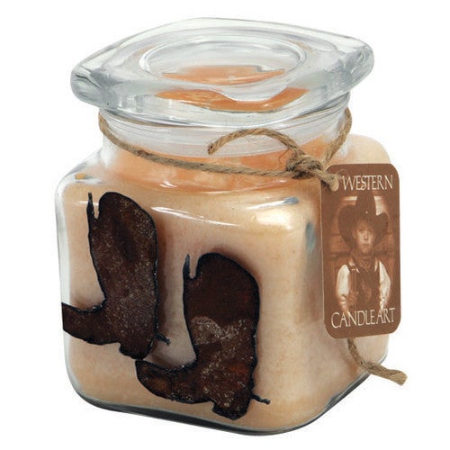 Boots Candle Art Jar