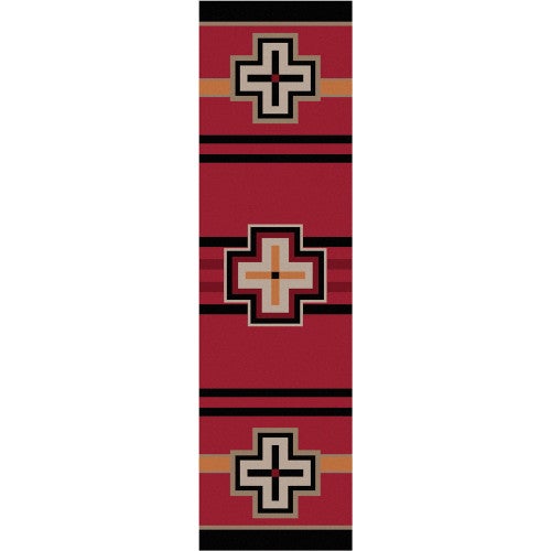 Bounty Red Southwestern Rug - 2 x 8