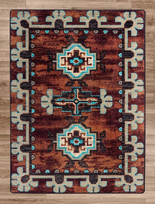 Bozeman Rust Rug - 3 x 4