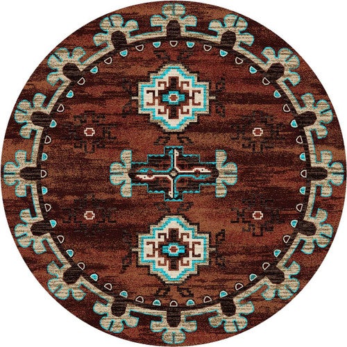 Bozeman Rust Rug - 8 Ft. Round