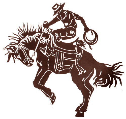 Bronc Rider Metal Wall Art