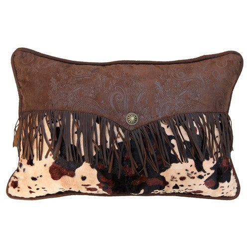 Caldwell Cowhide Fringed Envelope Pillow - OUT OF STOCK UNTIL 06/25/2025