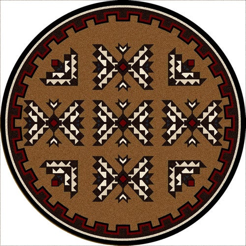 Cami Blanket Southwestern Rug - 8 Foot Round