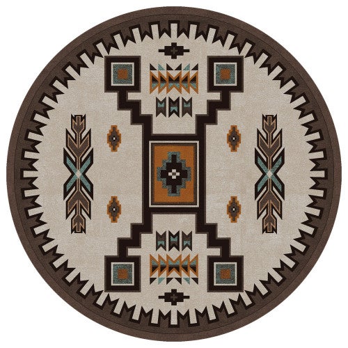 Canyon Shadow Saddle Rug - 8 Ft. Round