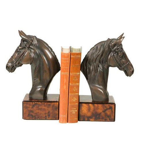 Cassidy Horse Head Bookends