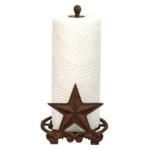 Cast Iron Star Paper Towel Holder