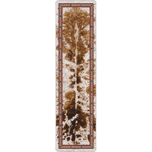 Cattle Drive Spotted Brindle Rug - 2 x 8