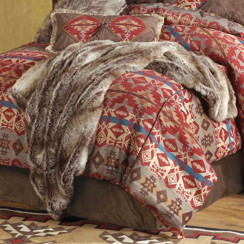 Chinchilla Faux Fur Throw