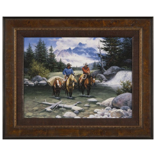 Clear Water Crossing Framed Print