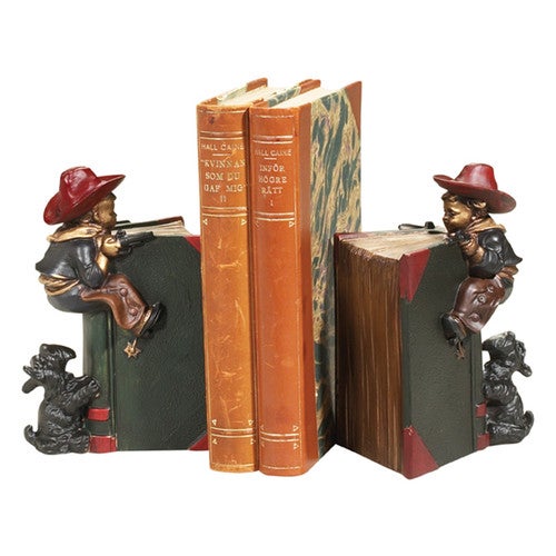 Climbing Cowboy Bookends