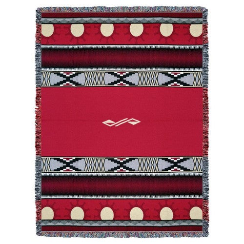 Concho Springs Red Tapestry Throw