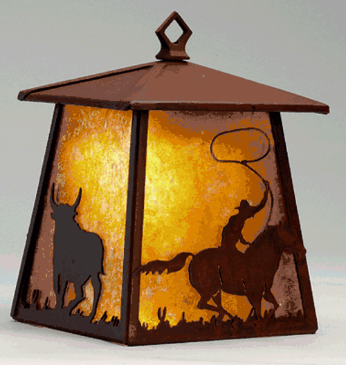 Cowboy Lantern Wall Sconce