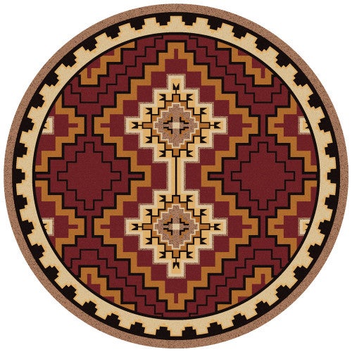 Council Fire Southwestern Rug - 8 Ft. Round
