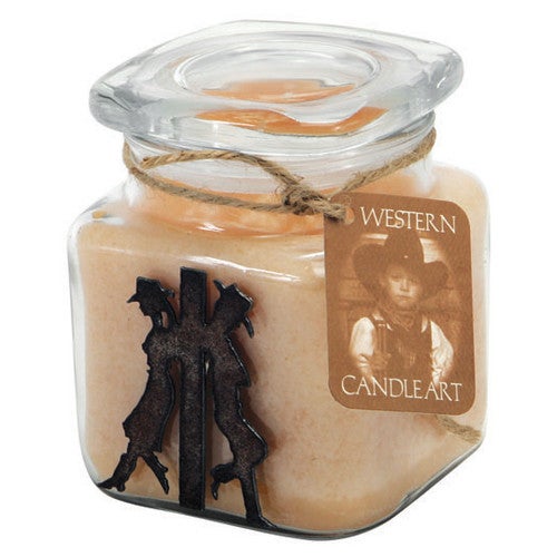 Cowboy & Cowgirl Candle Art Jar