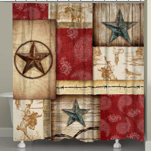 Cowboy Caravan Shower Curtain
