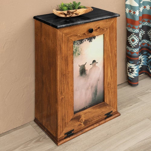 Cowboy Dreams Trash Bin