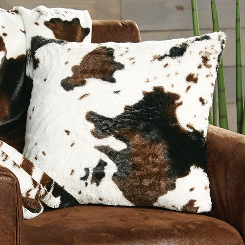 Cowhide Plush Pillow