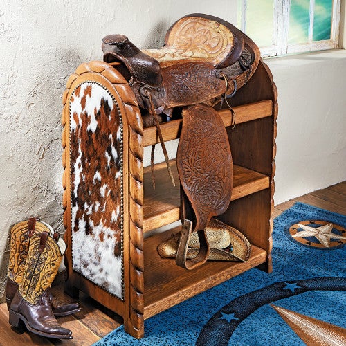 Cowhide Saddle Stand