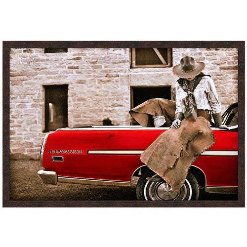 Crimson Cowgirl Canvas Art - 26 x 18