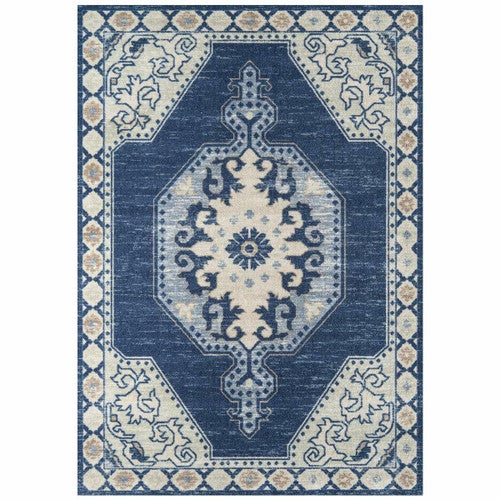 Delia Navy Rug - 3 x 5