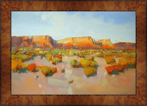 Desert Canyon Framed Canvas